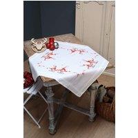 Vervaco EMB T/CLTH XMAS GNOMES - Counted Cross Stitch Kit: Tablecloth: Christmas Gnomes