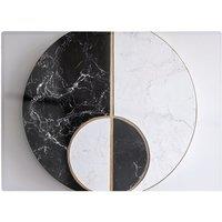 Warren Reed - Designer Sleek Yin Yang Marble Design Chopping Board in Black