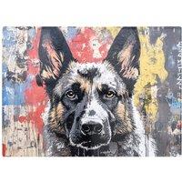 Warren Reed - Designer Banksy Inspired German Shepherd Chopping Board