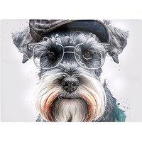 Warren Reed - Designer Miniature Schnauzer Dog Splashart Chopping Board