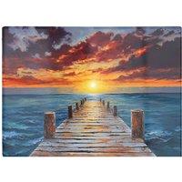 Warren Reed - Designer Sunset Over A Carribean Sea Chopping Board