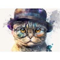 Warren Reed - Designer Scottish Fold Cat Splashart Chopping Board