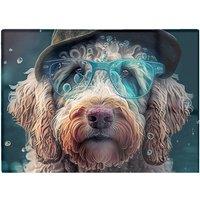 Warren Reed - Designer Labradoodle Dog Splashart Chopping Board