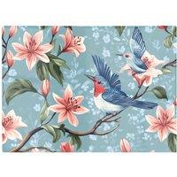 Warren Reed - Designer Birds On A Branch, Amongst The Lillies Chopping Board