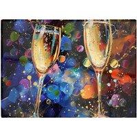 Warren Reed - Designer Splashart Champagne Flutes Chopping Board