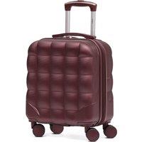Flight Knight 45x36x20cm Hard Case Bubble Carry On Suitcase EasyJet Free Cabin Bag in Burgundy