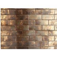 Warren Reed - Designer Bronze Gold Brick Pattern Chopping Board in Brown