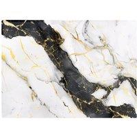 Warren Reed - Designer Flecks Of Gold Marble Effect Chopping Board in White
