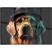 Warren Reed - Designer Golden Retriever Dog Splashart Chopping Board