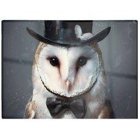 Warren Reed - Designer Owl In A Top Hat Chopping Board