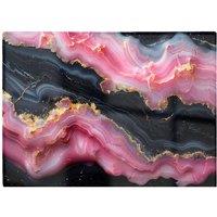 Warren Reed - Designer Pink & Black Marble Effect Chopping Board