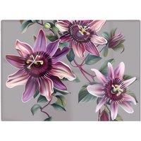 Warren Reed - Designer Purple Passion Flowers Chopping Board