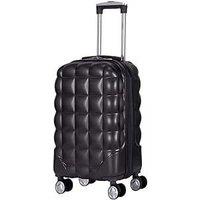 Flight Knight 55x35x20cm Hard Case Bubble Carry On Suitcase - 100+ Airline Approved in Charcoal | Size: Cabin