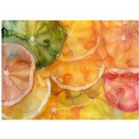 Warren Reed - Designer Citrus Swirl: Vibrant & Abstract Chopping Board