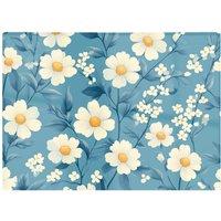 Warren Reed - Designer Blue & White Spring Daisies Chopping Board