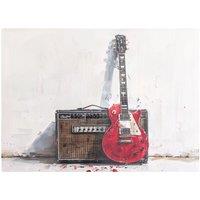 Warren Reed - Designer Red Guitar: Echoes Of Rock Chopping Board