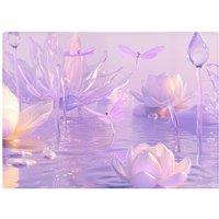 Warren Reed - Designer Mystical Waterlilies In Purple Twilight Chopping Board