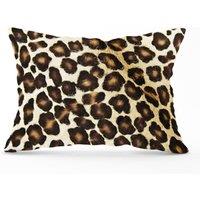 Warren Reed - Designer Leopard Hide Print Cushions in Brown | Size: 60 cm x 60 cm