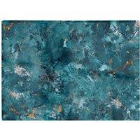 Warren Reed - Designer Polished Teal Quartz Effect Chopping Board in Brown