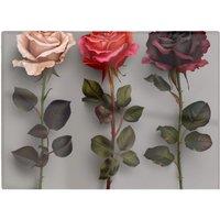 Warren Reed - Designer 3 Red & Pink Roses Chopping Board