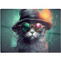 Warren Reed - Designer Fiery Cat In A Hat Chopping Board