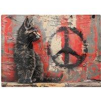 Warren Reed - Designer Urban Peace: A Banksy Inspired Kitten Chopping Board