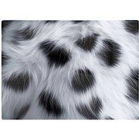 Warren Reed - Designer Snow Leopard Fur Print Chopping Board in White