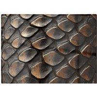 Warren Reed - Designer Snakeskin Pattern Print Chopping Board in Brown