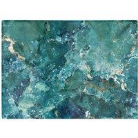 Warren Reed - Designer Bright Teal Quartz Effect Chopping Board in Blue