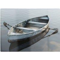 Warren Reed - Designer Boat On The Lake Chopping Board in Grey