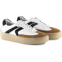 Silver Street London Men's Harold Premium Leather Casual Trainers in White | Size: 8