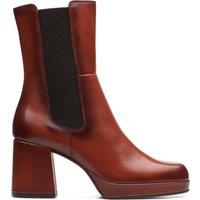 Pique Up Dark Tan Leather Ankle Boots