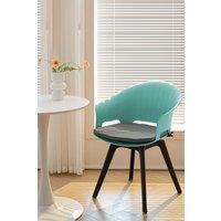 4Pcs Swivel PP Dining Chairs with Armrest ( Load Capacity 150kg )