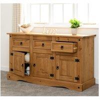 Seconique Corona 3 Door 3 Drawer Sideboard in Natural