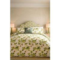 Sanderson 'Fig Harvest' Cotton Duvet Cover Set in Green | Size: King