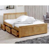 Rest Relax Maxine Wooden Storage Cabin Bed in Beige | Size: Small Double