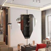 Sliding Wardrobes 4U Modern Double Sliding Wardrobe with LED Light W 150 x H 217 x D 62 in White