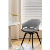 4Pcs Swivel PP Dining Chairs with Armrest ( Load Capacity 150kg )