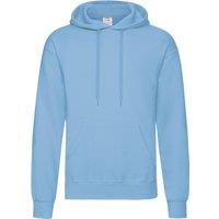 Fruit of the Loom Men's Hooded Sweatshirt Hoodie in Blue | Size: Small