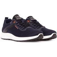 Crosshatch Kamran Men's Sleek Minimalist Trainers - Lightweight Everyday Comfort in Navy | Size: 8