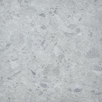 Novecrafto Vinyl Floor Tiles Self Adhesive 30 Pack Vinyl Flooring Peel & Stick Floor Tile Terrazzo in Light Grey