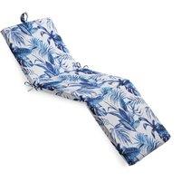 Luxury Living Tropical Lounge Seat Pad in Blue | Size: 1 Pack