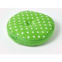 Homescapes Green Stars Round Floor Cushion