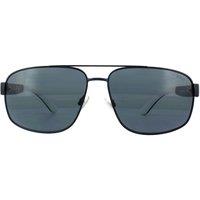Polo Ralph Lauren Men's Aviator Matt Navy Blue Grey Sunglasses