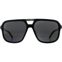 Dolce & Gabbana Men's Aviator Black Dark Grey Sunglasses