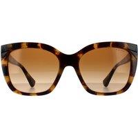 Ralph by Ralph Lauren Women's Fashion Shiny Sponged Havana Brown Gradient Sunglasses