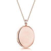 LOVELOX Lockets Women's Large Oval Locket in Rose Gold