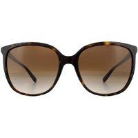Michael Kors Women's Square Dark Tortoise Brown Gradient Sunglasses