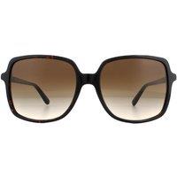 Michael Kors Women's Square Dark Tortoise Smoke Gradient Sunglasses in Brown