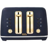 Morphy Richards Accents Rose Gold 4-Slice Toaster in Navy